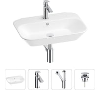 Раковина для ванной Wellsee Eclatant в наборе 4 в 1 201003701