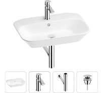 Раковина для ванной Wellsee Eclatant в наборе 4 в 1 201003721