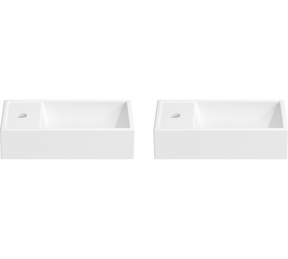 Подвесная/накладная раковина для ванной Wellsee WC Are в наборе 2 в 1 151802001