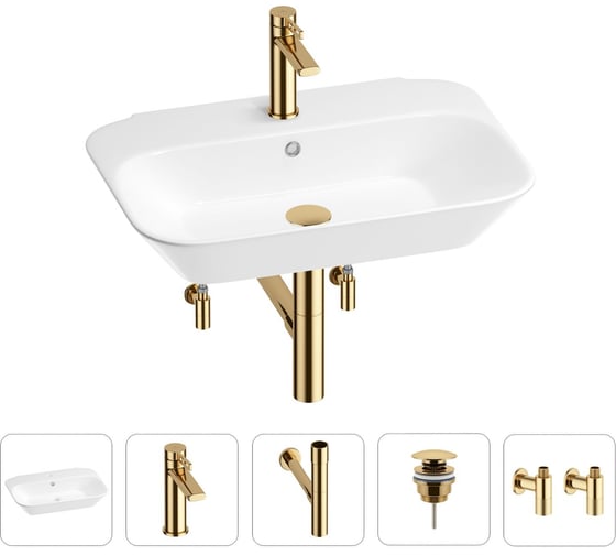 Раковина для ванной Wellsee Eclatant в наборе 5 в 1 201005403 1