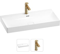 Раковина для ванной Wellsee Bromanceв наборе 2 в 1 201000968