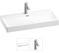 Раковина для ванной Wellsee Bromanceв наборе 2 в 1 201000966