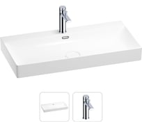 Раковина для ванной Wellsee Bromance в наборе 2 в 1 201000971