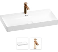 Раковина для ванной Wellsee Bromance в наборе 2 в 1 201000969