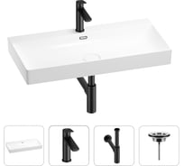 Раковина для ванной Wellsee Bromance в наборе 4 в 1 201003882