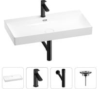 Раковина для ванной Wellsee Bromance в наборе 4 в 1 201003872