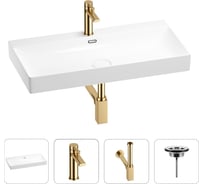 Раковина для ванной Wellsee Bromance в наборе 4 в 1 201003868