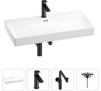 Раковина для ванной Wellsee Bromanceв наборе 4 в 1 201003892