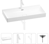 Раковина для ванной Wellsee Bromance в наборе 4 в 1 201003890