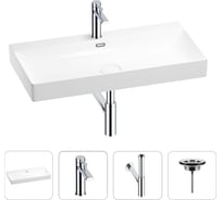 Раковина для ванной Wellsee Bromance в наборе 4 в 1 201003886