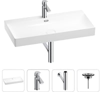 Раковина для ванной Wellsee Bromance в наборе 4 в 1 201003871