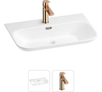 Раковина для ванной Wellsee Éclatant 2.0 в наборе 2 в 1 201000949