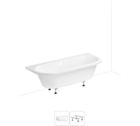 Акриловая ванна 170х75 с каркасом Lavinia Boho Art в наборе 2 в 1 S1-37080075