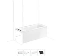 Акриловая ванна 170х75 Lavinia Boho Evan в наборе 4 в 1 S2-3711017P
