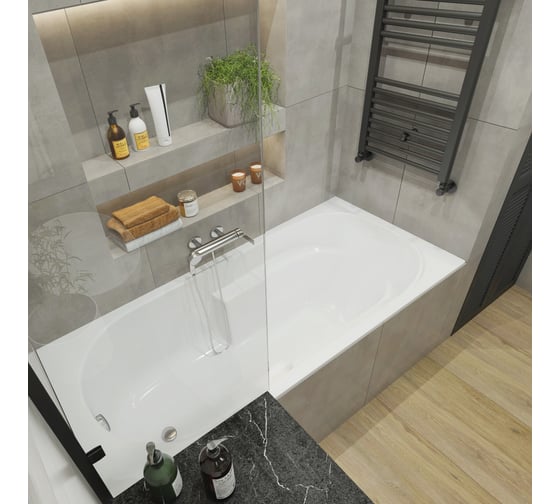 Акриловая ванна 170х75 Lavinia Boho Bristol в наборе 5 в 1 S4-3502007P