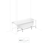 Акриловая ванна 170х70 с каркасом Lavinia Boho Biore в наборе 2 в 1 S1-35010070