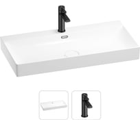 Раковина для ванной Wellsee Bromanceв наборе 2 в 1 201000972