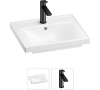 Раковина для ванной Wellsee FreeDom в наборе 2 в 1 201000807