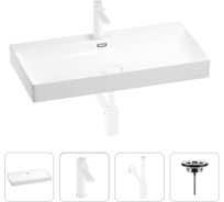 Раковина для ванной Wellsee Bromance в наборе 4 в 1 201003870