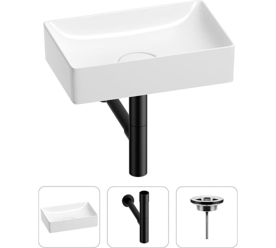 Раковина для ванной Wellsee Pure BY в наборе 3 в 1 201001212 1