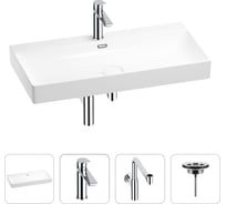 Раковина для ванной Wellsee Bromance в наборе 4 в 1 201003891