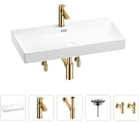 Раковина для ванной Wellsee Bromance в наборе 5 в 1 201005528