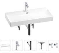 Раковина для ванной Wellsee Bromance в наборе 5 в 1 201005551