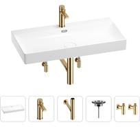 Раковина для ванной Wellsee Bromance в наборе 5 в 1 201005553