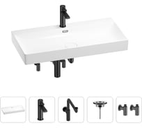 Раковина для ванной Wellsee Bromance в наборе 5 в 1 201005572