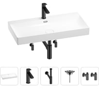 Раковина для ванной Wellsee Bromanceв наборе 5 в 1 201005557