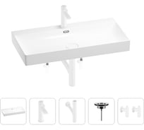 Раковина для ванной Wellsee Bromance в наборе 5 в 1 201005555