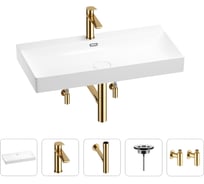 Раковина для ванной Wellsee Bromance в наборе 5 в 1 201005548