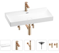 Раковина для ванной Wellsee Bromance в наборе 5 в 1 201005559