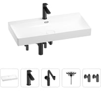 Раковина для ванной Wellsee Bromance в наборе 5 в 1 201005567