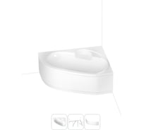 Угловая акриловая ванна 170 х 110 Lavinia Boho Bell Pro в наборе 3 в 1 S2-3702170R