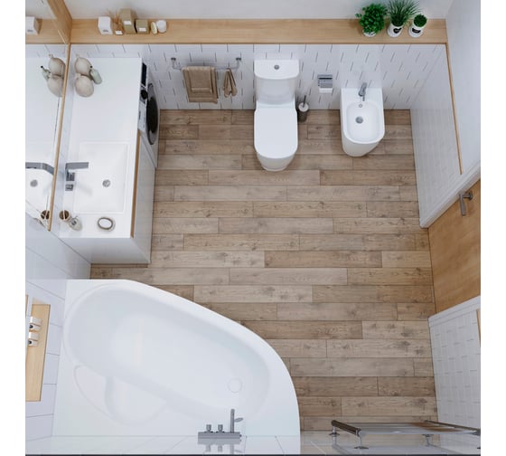 Угловая акриловая ванна 170 х 110 Lavinia Boho Bell Pro 3702170R