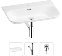 Подвесная раковина для ванной комнаты Wellsee Éclatant 2.0 в наборе 3 в 1 201001766