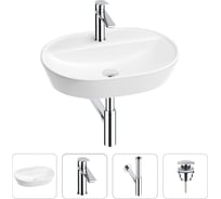 Раковина для ванной Wellsee Calin в наборе 4 в 1 201001856
