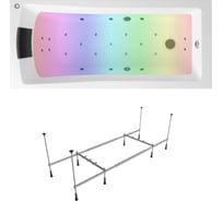 Гидро-аэромассажная акриловая ванна 170 х 70 с хромотерапией Lavinia Boho One в наборе 6 в 1 36081HAC