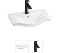 Раковина для ванной в наборе 2 в 1 Wellsee Bisou 201000867