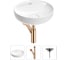 Раковина для ванной Wellsee Chalice Perfection в наборе 3 в 1 201001194 1