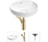 Раковина для ванной Wellsee Chalice Perfection в наборе 3 в 1 201001193 1