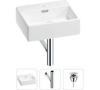 Раковина для ванной Wellsee Graceful Pro в наборе 3в1 201001311