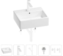 Раковина для ванной Wellsee Graceful Pro в наборе 5в1 201004610