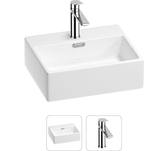 Раковина для ванной Wellsee Graceful Pro в наборе 2в1 201000776 1