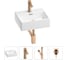 Раковина для ванной Wellsee Graceful Pro в наборе 4в1 201002869 1