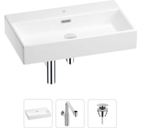 Раковина для ванной Wellsee Graceful Pro в наборе 3в1 201001371