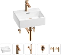 Раковина для ванной Wellsee Graceful Pro в наборе 5в1 201004559