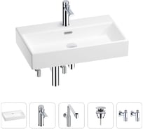 Раковина для ванной Wellsee Graceful Pro в наборе 5в1 201004671