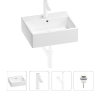 Раковина для ванной Wellsee Graceful Pro в наборе 4в1 201002940